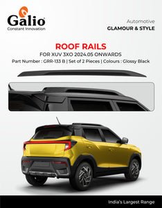 Galio Glossy Black Roof Rails for Mahindra XUV 3XO 2024 Onwards - Image 2