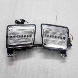 Mahindra Thar 2020 Onward Front Fender LED Strip DRL Light With Matrix Turn Signal (Set of 2Pcs.)