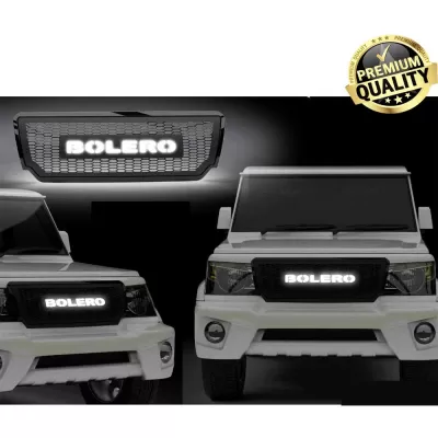 Mahindra Bolero Logo Alpha Front Grill With LED Neon Lights