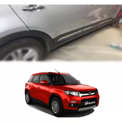 Maruti Vitara Brezza Door Chrome Side Beading Beading Trims (Lower side)