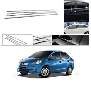Honda Amaze Lower Window Chrome Garnish Trims (Set Of 4Pcs.)