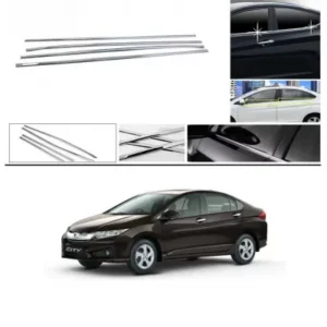 Honda City 2014-2020 Lower Window Chrome Garnish Trims (Set Of 4Pcs.)