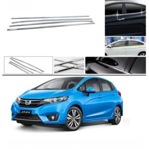 Honda New Jazz Lower Window Chrome Garnish Trims (Set Of 6Pcs.)