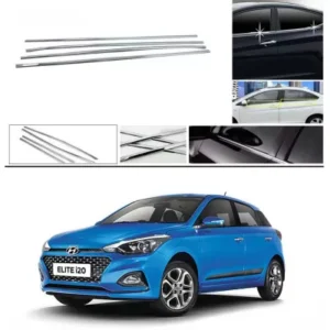 Hyundai i20 Elite 2018-2020 Lower Window Chrome Garnish Trims (Set of 4Pcs.)