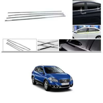 Maruti S Cross Lower Window Chrome Garnish Trims (Set Of 4Pcs.)