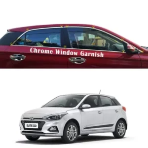Hyundai i20 Elite Facelift 2018-2020 Car Full Window Chrome Garnish Trims