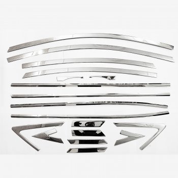 Hyundai Verna 2015-2017 Full Window Chrome Garnish Trims (Set Of 18Pcs.) - Image 2