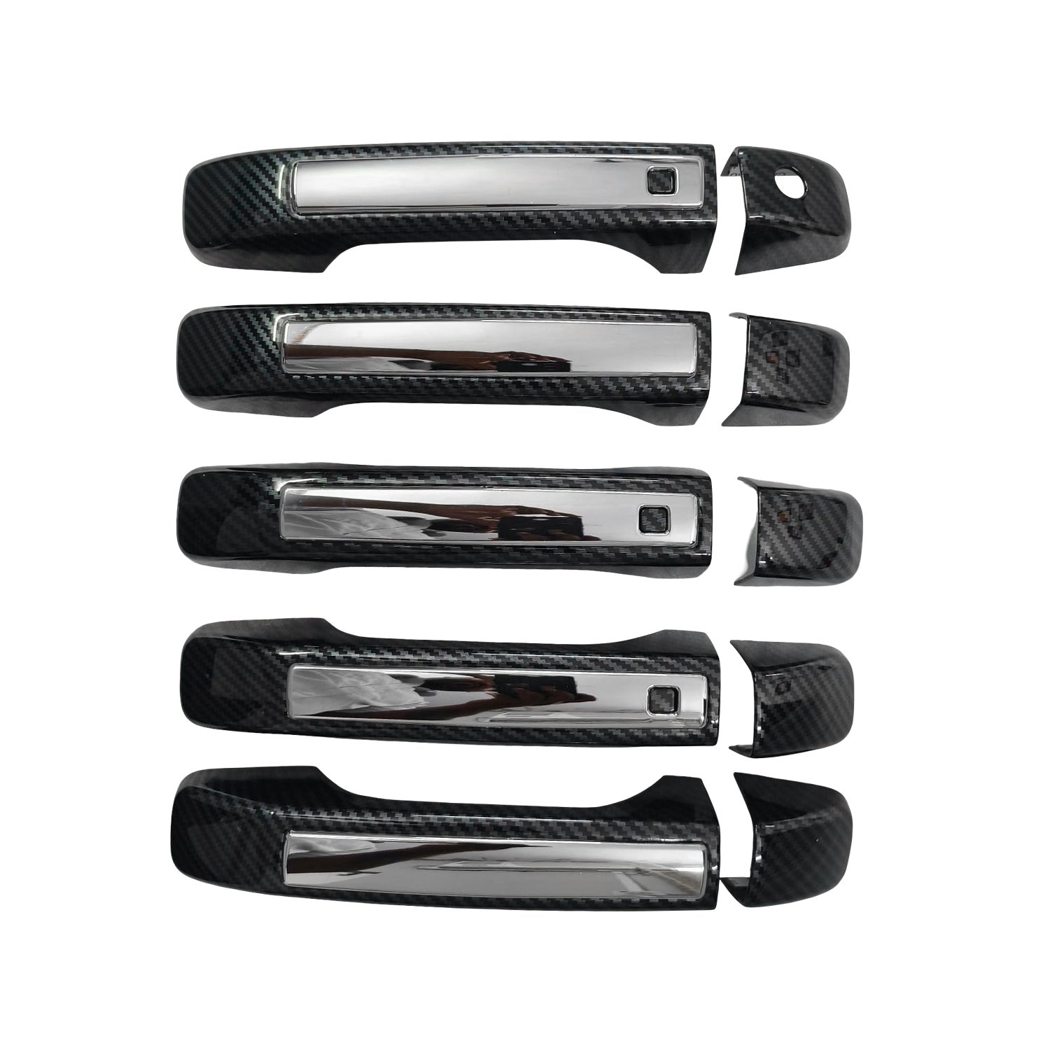 Cnleague Door Handle Cover for Mahindra Scorpio N 2022 Onwards - Black Carbon - Image 2