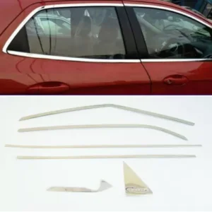 Hyundai Creta Facelift 2018-2020 Full Window Chrome Garnish Trims (Set Of 12Pcs.)