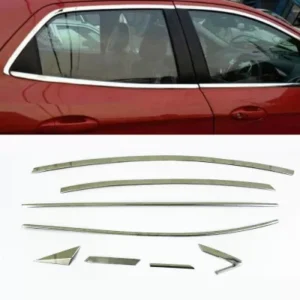 Hyundai Elantra 2016-2019 Full Window Chrome Garnish Trims (Set Of 16Pcs.)