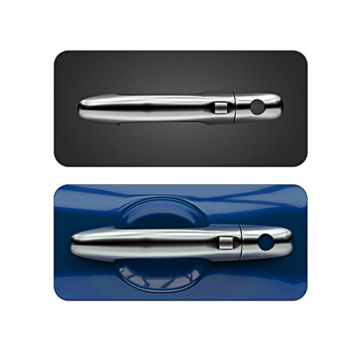 Galio Maruti Suzuki Dzire 2017 Onwards Door Handle Chrome Cover - Image 2