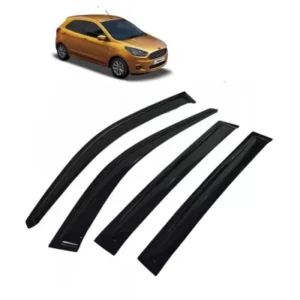 Car Window Door Visor For Ford Figo Set Of 4 (Black)