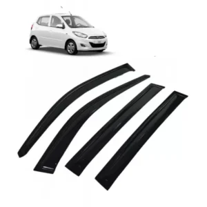 Car Window Door Visor For Hyundai I10 Old Set Of 4 (Black)