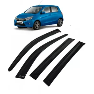 Car Window Door Visor For Maruti Suzuki Celerio Set Of 4 (Black)