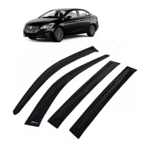 Car Window Door Visor For Maruti Suzuki Ciaz Set Of 4 (Black)