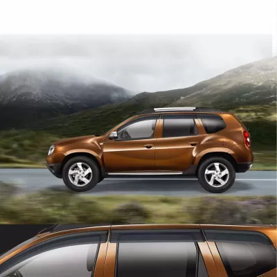 Galio Black Door Visor for Renault Duster 2012 Onwards