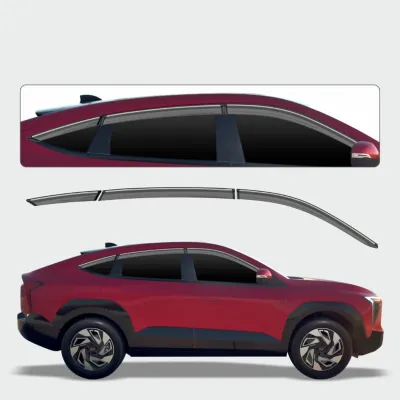 Galio Chrome Line Door Visor for Mahindra XEV 9E 2025 Onwards