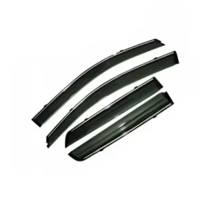 Ford Old Endeavour Car Window Door Visor with Chrome Line (Set Of 4 Pcs.)