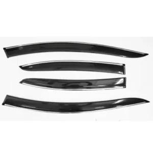 Honda City Idtech 2014 Car Window Door Visor with Chrome Line (Set Of 4 Pcs.)