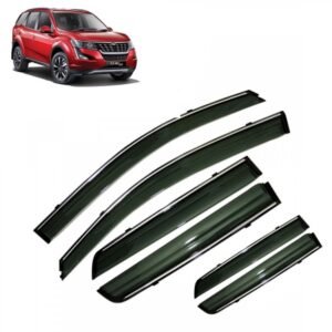 Mahindra XUV500 2018 Onward Car Window Door Visor with Chrome Line (Set Of 6Pcs.)