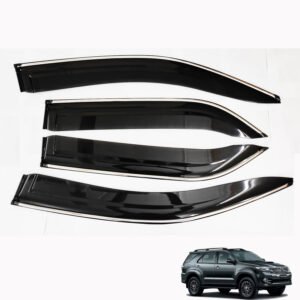Cnleague Chrome Line Door Visor for Toyota Fortuner 2009-2015