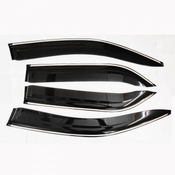 Cnleague Chrome Line Door Visor for Toyota Fortuner 2009-2015 - Image 2
