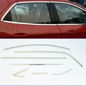 Toyota Innova Full Window Chrome Garnish Trims - Set Of 18 Pieces