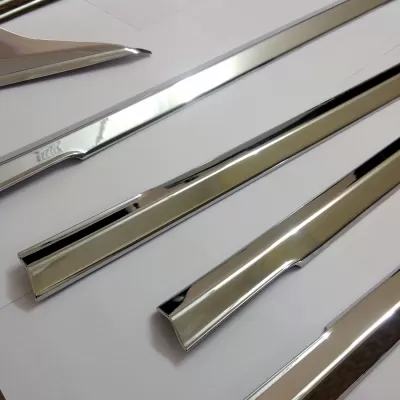 Cnleague Kia Seltos 2019 Onwards Lower Window Chrome Garnish - ABS Material - Image 2