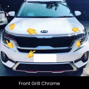 Cnleague Kia Seltos 2019-23 Front Grill Outer Chrome Trim