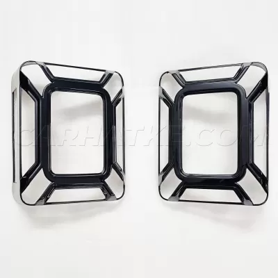 Mahindra New Thar 2020 Onward Tail Light Glossy Black Garnish (Set of 2 Pcs.)