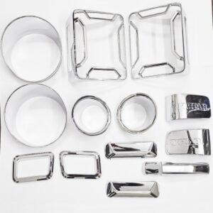 Mahindra Thar 2020 Onward Exterior Chrome Body Show Kits Combo (Set of 13 Pcs.)