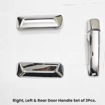 Cnleague Door Handle Cover for Mahindra Thar 2020 Onwards - Chrome Finish