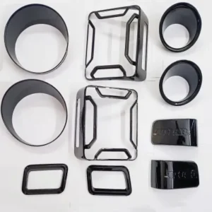 Mahindra Thar 2020 Onward Piano Gloss Black Exterior Body Show Kit (Set of 13Pcs.)