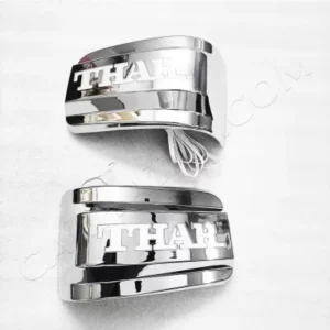 Cnleague Side Mirror LED Indicator Lights for Mahindra Thar Roxx 2024 Onwards - Chrome Finish