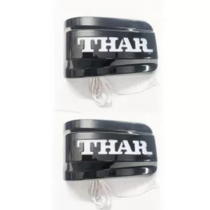 Cnleague Side Mirror LED Indicator Lights for Mahindra Thar Roxx 2024 Onwards - Glossy Black