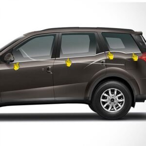 Mahindra XUV500 2018 Onward Lower Window Chrome Garnish Trims (Set Of 8Pcs.)