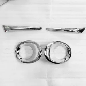Maruti Suzuki New Baleno 2nd Generation 2022 Onward Fog Lamp Chrome Ring Cover Trim  With Lip Set Of 2