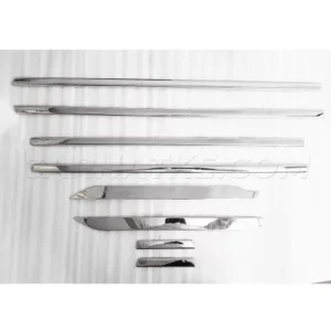 Maruti Suzuki New Brezza 2022 Onward Lower Window Chrome Garnish Trims (Set Of 8Pcs.)