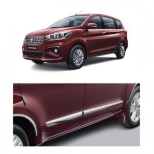 Maruti Suzuki New Ertiga 2018 Custom Fit Chrome Side Skirt Beeding Set Of 4