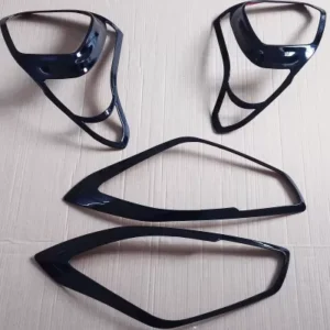 New Swift 2018 Head and Tail Light Outer Trims Glossy Black