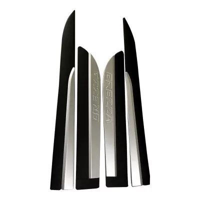 Maruti Vitara Brezza Door Side Cladding Set (Black & Silver)