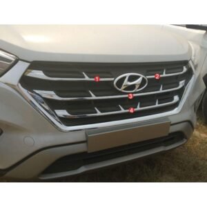 Hyundai Creta Facelift 2018-2020 Chrome Trims For Front Grill
