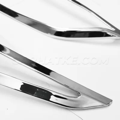 Nissan Magnite 2020 Onwards Headlight Chrome Garnish Cover (Set of 2Pcs.) - Image 2