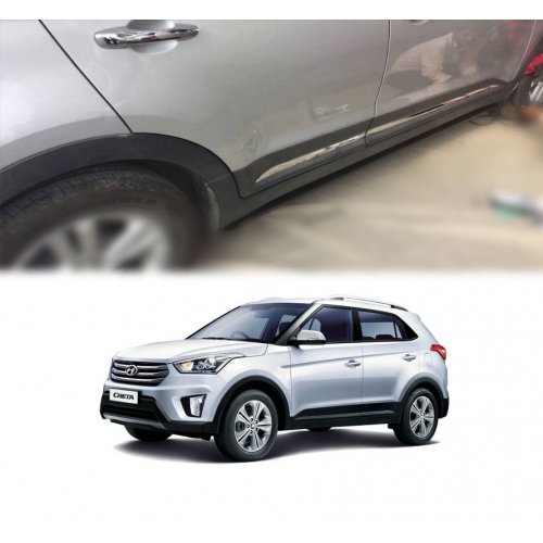 Hyundai Creta Facelift 2018-2020 Door Chrome Side Beading Trims (Lower Side) - Image 2