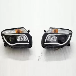 Renault Duster Modified Headlight with Drl Light and Projector Lamp Set of 2