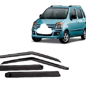 Car Window Door Visor For Maruti Suzuki Wagon R New Set Of 4 (Black)