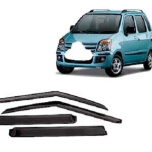 Car Window Door Visor For Maruti Suzuki Wagon R Old Set Of 4 (Black)