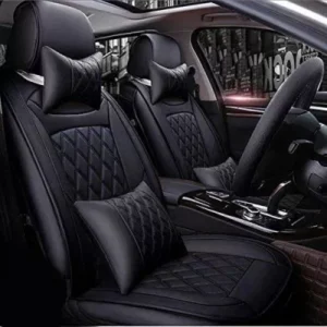 Carhatke Tata Harrier 2019 Onwards PU Leatherette Seat Cover - Black