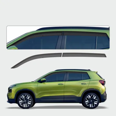 Galio Black Door Visor for Skoda Kylaq 2025 Onwards