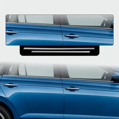 Galio Lower Window Chrome Garnish for VW Virtus 2022 Onwards